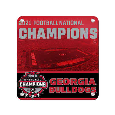 Georgia Bulldogs - National Champions Georgia Bulldogs - College Wall Art #Metal