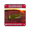 Georgia Bulldogs - Sanford Sunset National champions Georgia Bulldogs - College Wall Art #Metal