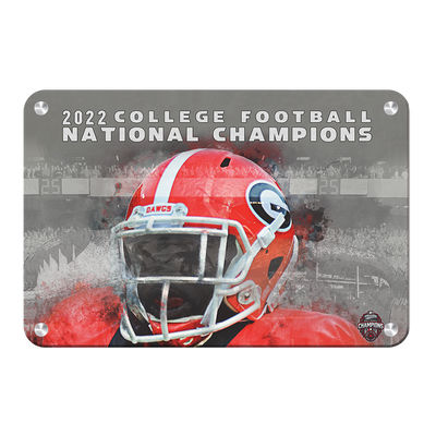 Georgia Bulldogs - 2022 College Football National Champions - College Wall Art #Metal