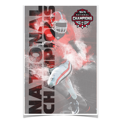 Georgia Bulldogs - National Champions - College Wall Art #Poster