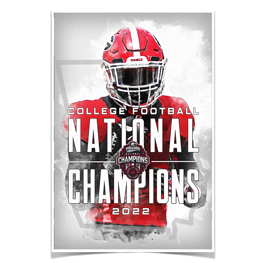 Georgia Bulldogs - National Champions - College Wall Art #Canvas