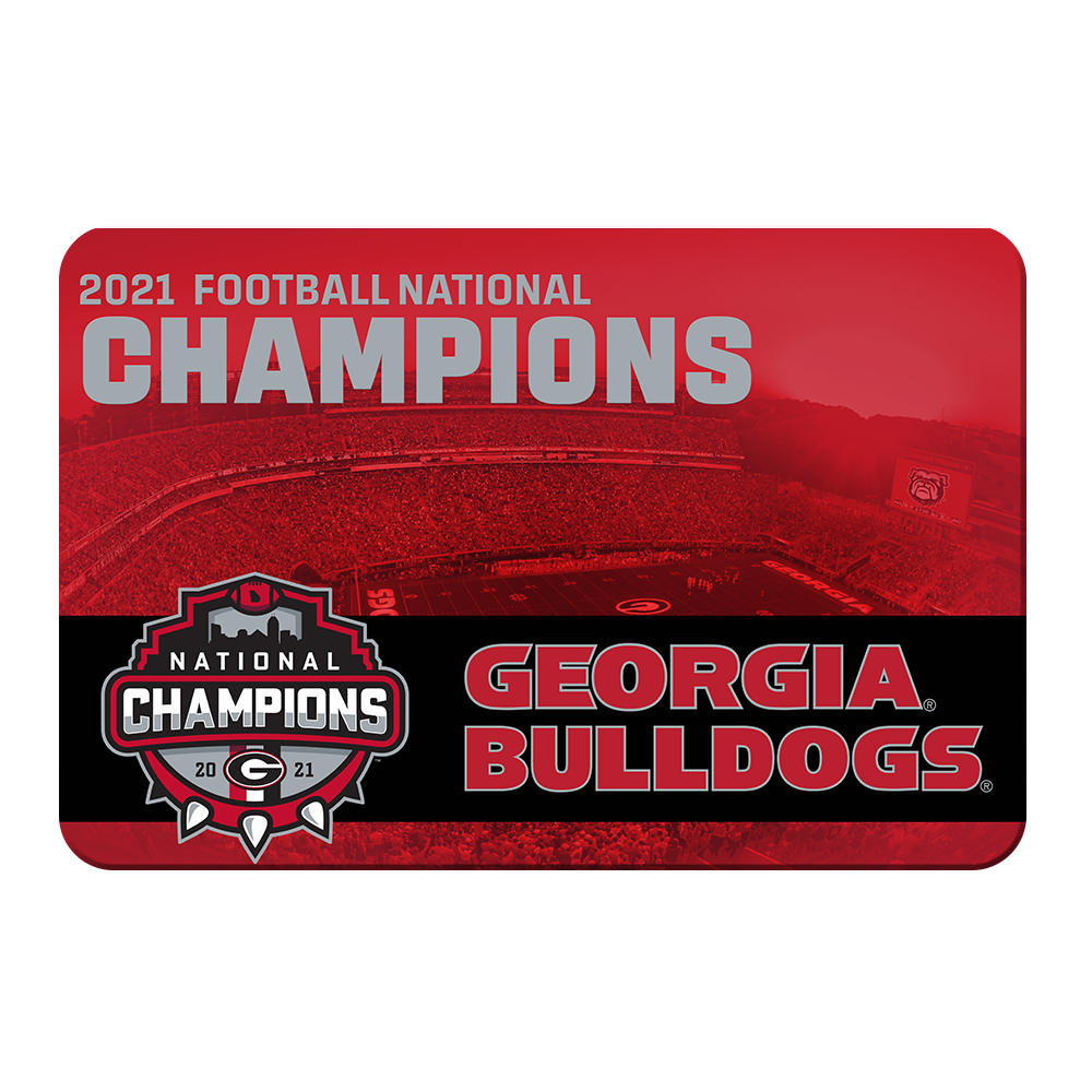 Georgia Bulldogs - 2021 National Champions Georgia Bulldogs - College Wall Art #Canvas