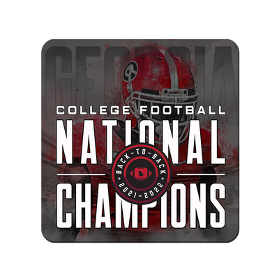 Georgia Bulldogs - Back-to-Back National Champions - College Wall Art #PVC