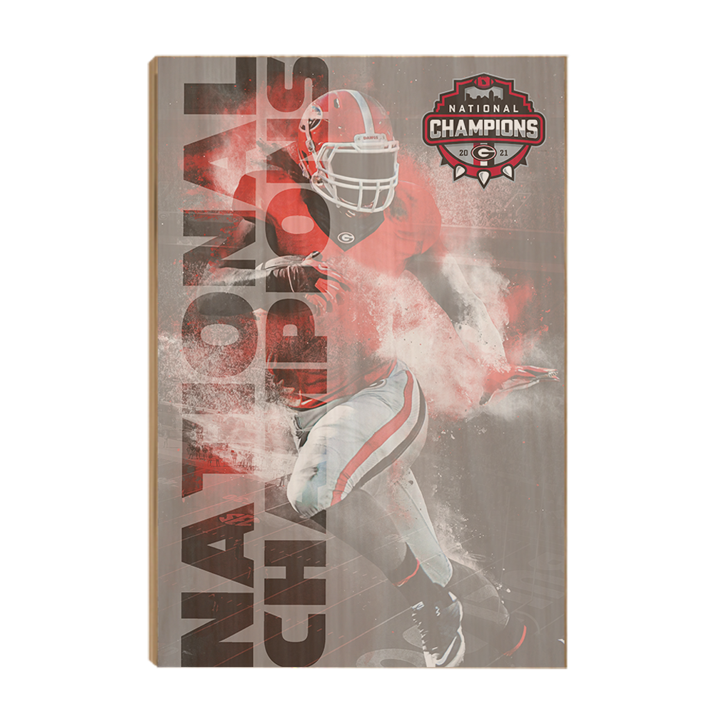 Georgia Bulldogs - National Champions - College Wall Art #Canvas