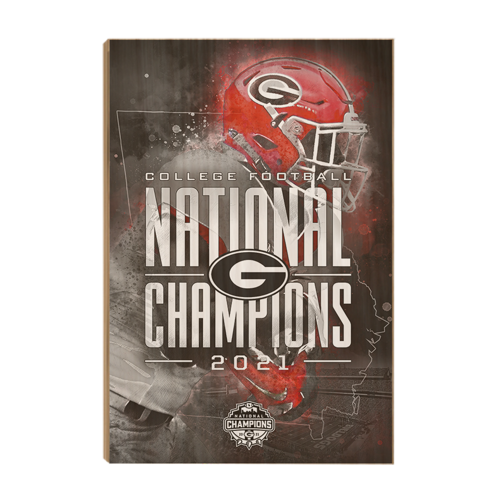 Georgia Bulldogs - College Football National Champions - College Wall Art #Canvas