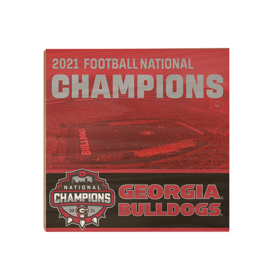 Georgia Bulldogs - National Champions Georgia Bulldogs - College Wall Art #Canvas