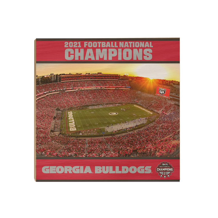 Georgia Bulldogs - Sanford Sunset National champions Georgia Bulldogs - College Wall Art #Canvas