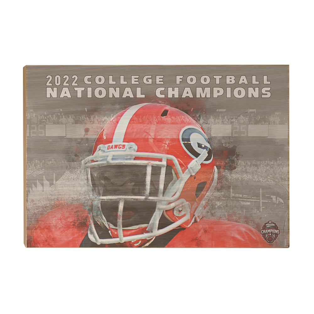 Georgia Bulldogs - 2022 College Football National Champions - College Wall Art #Canvas