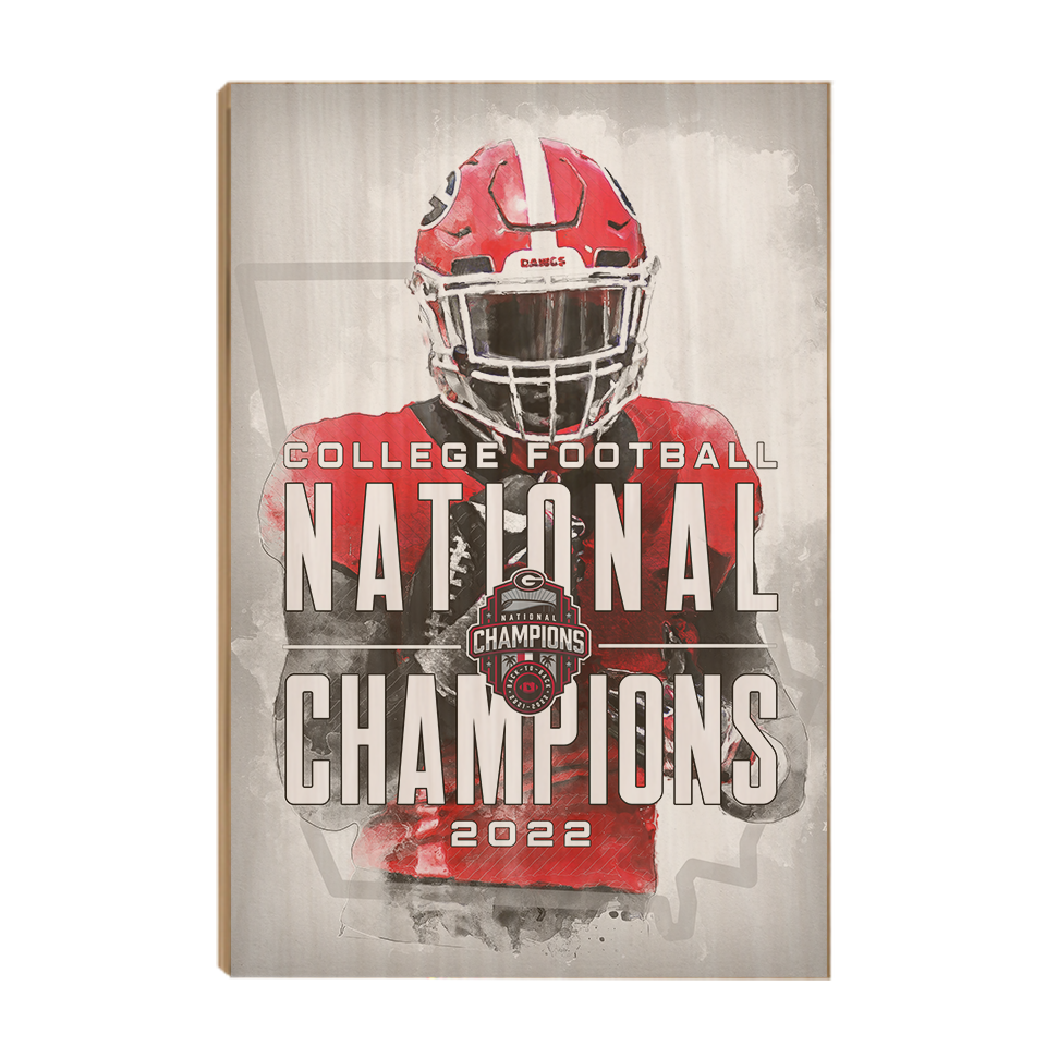 Georgia Bulldogs - National Champions - College Wall Art #Canvas