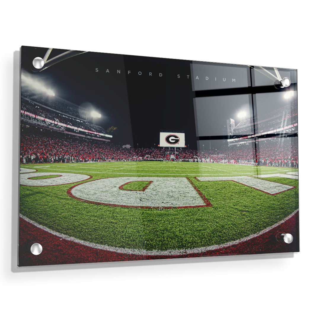 Georgia Bulldogs - Sanford Stadium End Zone - College Wall Art #Acrylic