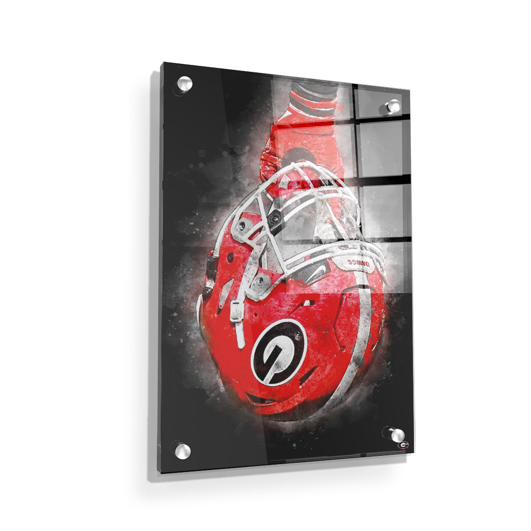 Georgia Bulldogs - Battle Ready Dawg - College Wall Art #Canvas