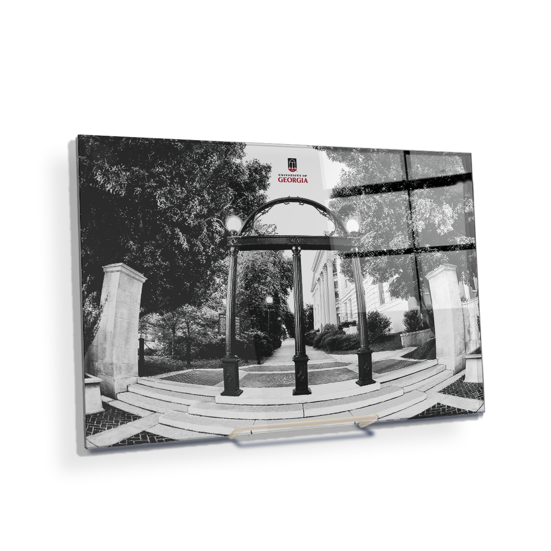 Georgia Bulldogs - Arch B&W - College Wall Art #Canvas