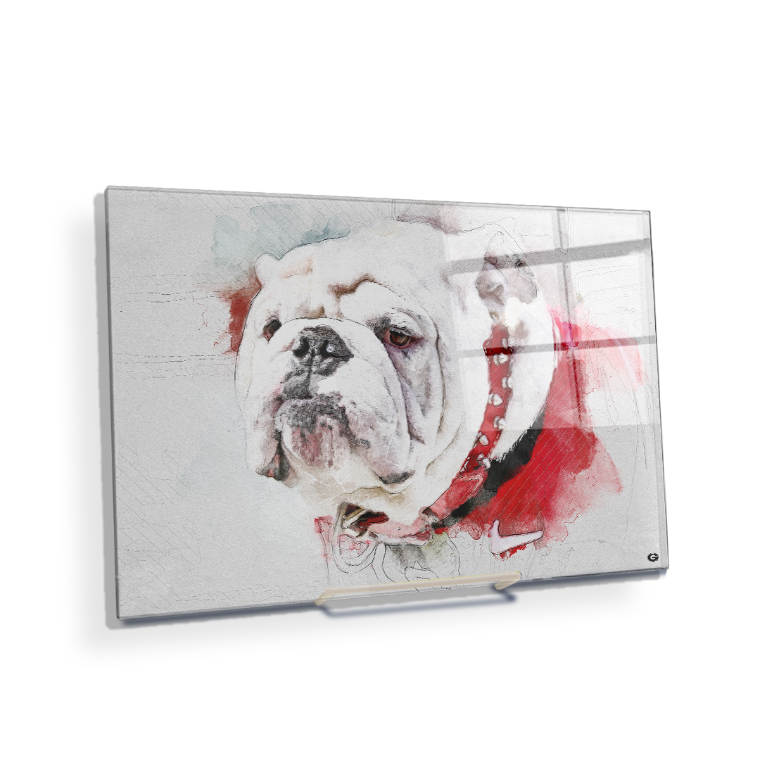 Georgia Bulldogs - Uga Painting - College Wall Art #Canvas