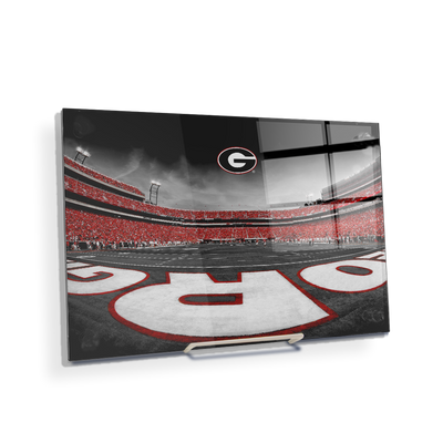 Georgia Bulldogs - Sanford Stadium End Zone Duotone - College Wall Art #Acrylic Mini