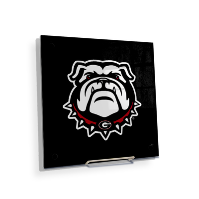 Georgia Bulldogs - Bulldog on Black - College Wall Art #Acrylic Mini