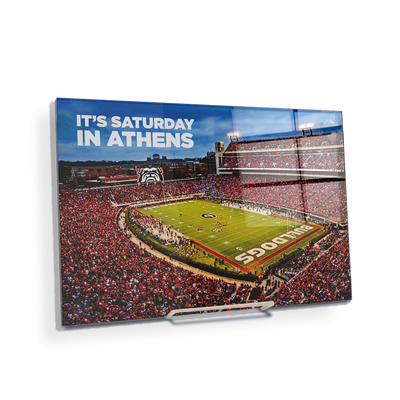 Georgia Bulldogs - It's Saturday in Athens - College Wall Art #Acrylic Mini