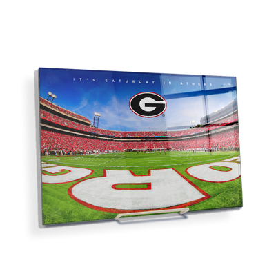Georgia Bulldogs - It's Saturday in Athens End Zone - College Wall Art #Acrylic Mini