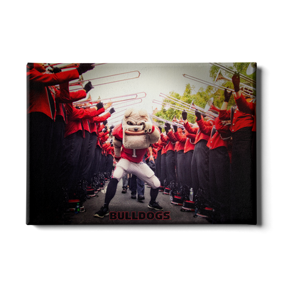 Georgia Bulldogs - Dawg Walk - College Wall Art #Canvas