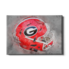 Georgia Bulldogs - Georgia Helmet Fine Art - College Wall Art #Canvas