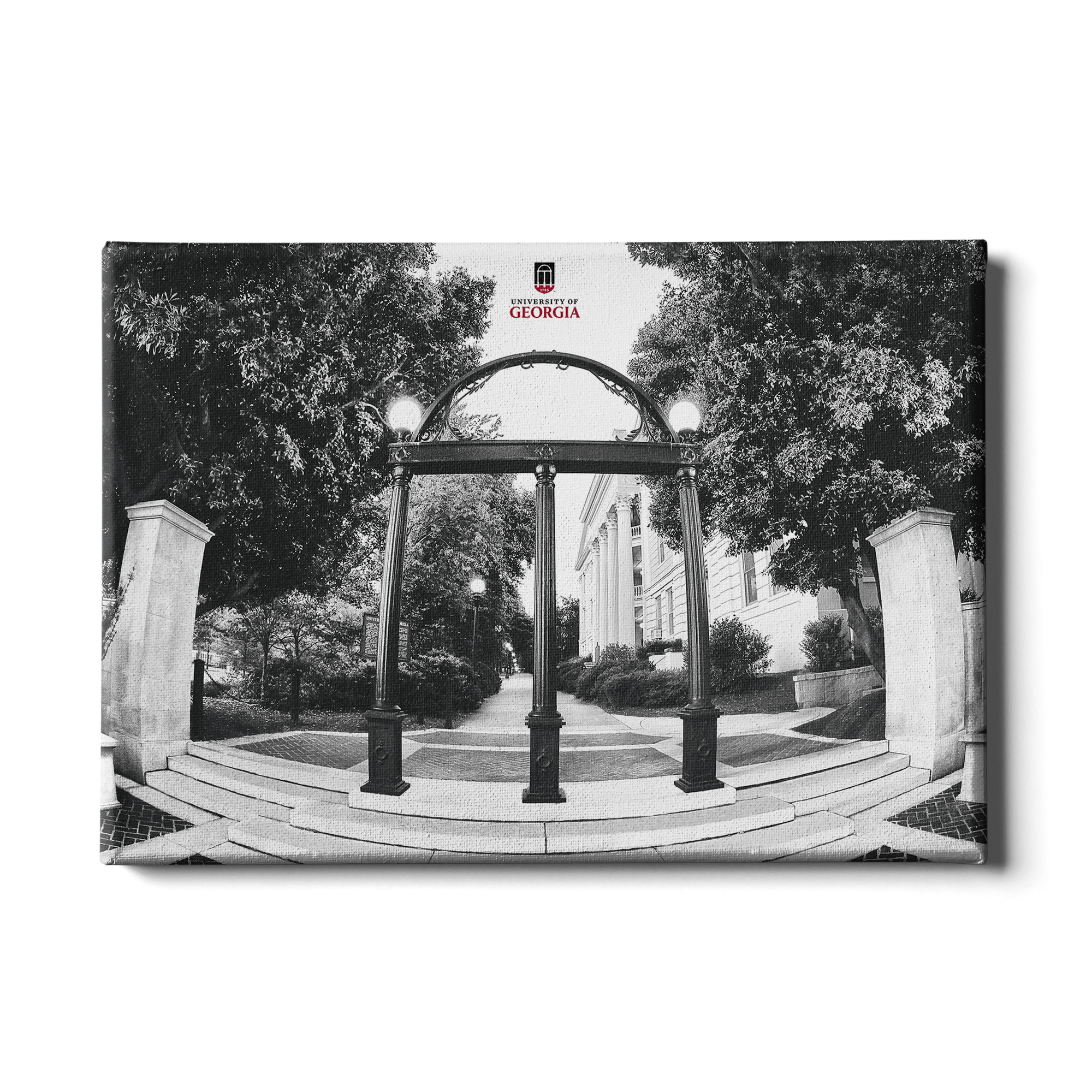 Georgia Bulldogs - Arch B&W - College Wall Art #Canvas