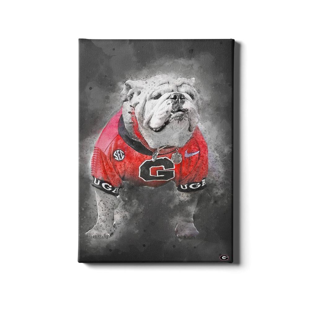 Georgia Bulldogs - The Dawg Painting - College Wall Art #Canvas