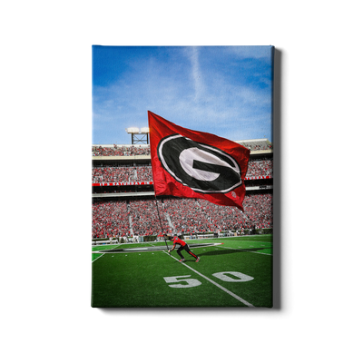 Georgia Bulldogs - The G Flag - College Wall Art #Canvas