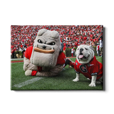 Georgia Bulldogs - Hairy and Uga Game Ready - College Wall Art #Canvas