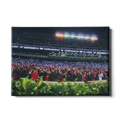 Georgia Bulldogs - Light Up Sanford - College Wall Art #Canvas