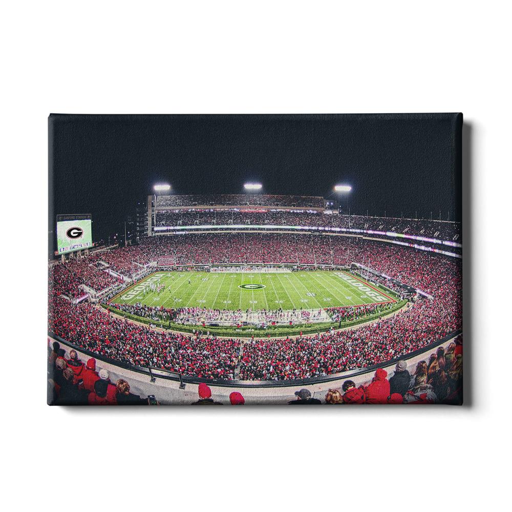 Georgia Bulldogs - Sanford Stadium 50 Yard Line - College Wall Art #Canvas