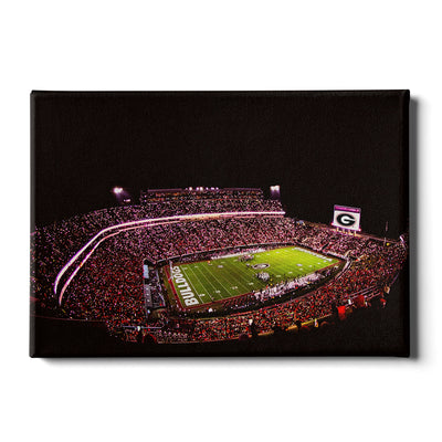 Georgia Bulldogs - Georgia Bulldogs Sanford Lights - College Wall Art #Canvas