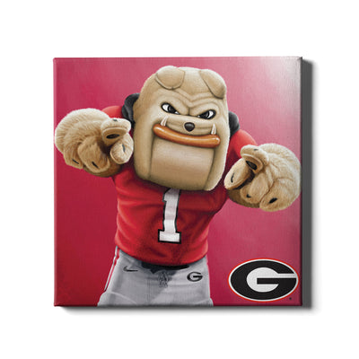 Georgia Bulldogs - Hairy Dawg Tile - College Wall Art #Canvas