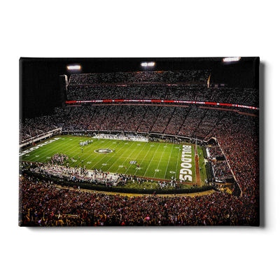 Georgia Bulldogs - It's Saturday and 4th Quarter in Athens - College Wall Art #Canvas