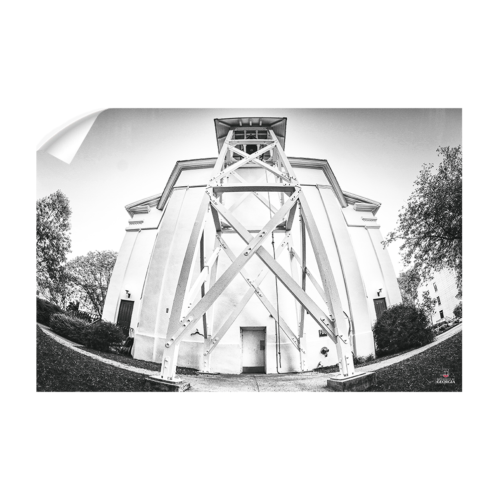 Georgia Bulldogs - Chapel Bell B&W - College Wall Art #Canvas