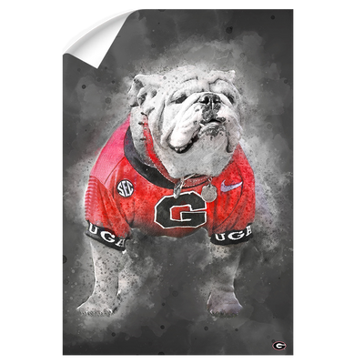 Georgia Bulldogs - The Dawg Painting - College Wall Art #Wall Decal