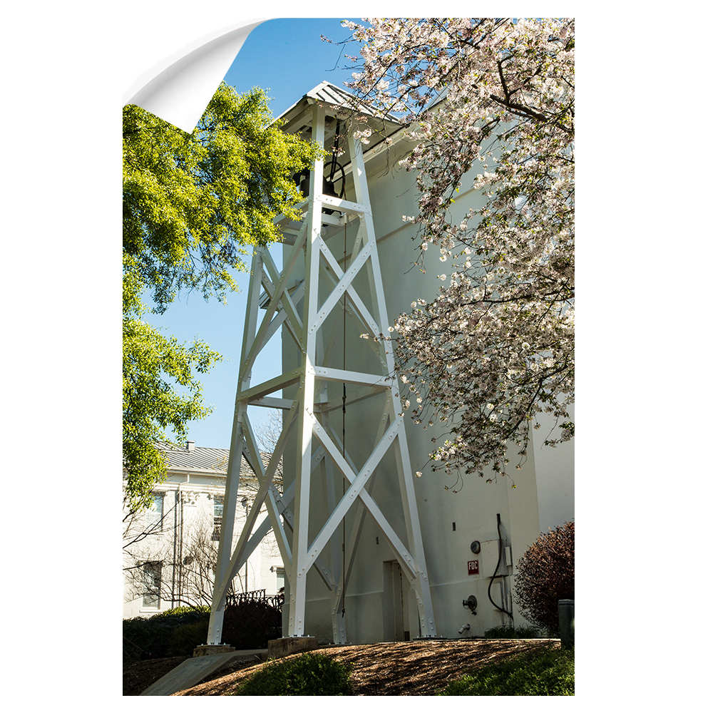 Georgia Bulldogs - Spring Bell Tower - College Wall Art #Canvas