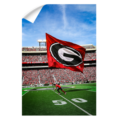 Georgia Bulldogs - The G Flag - College Wall Art #Wall Decal