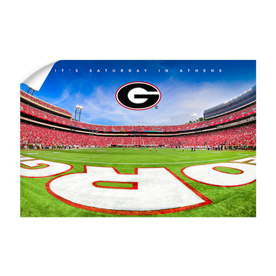 Georgia Bulldogs - It's Saturday in Athens End Zone - College Wall Art #Wall Decal