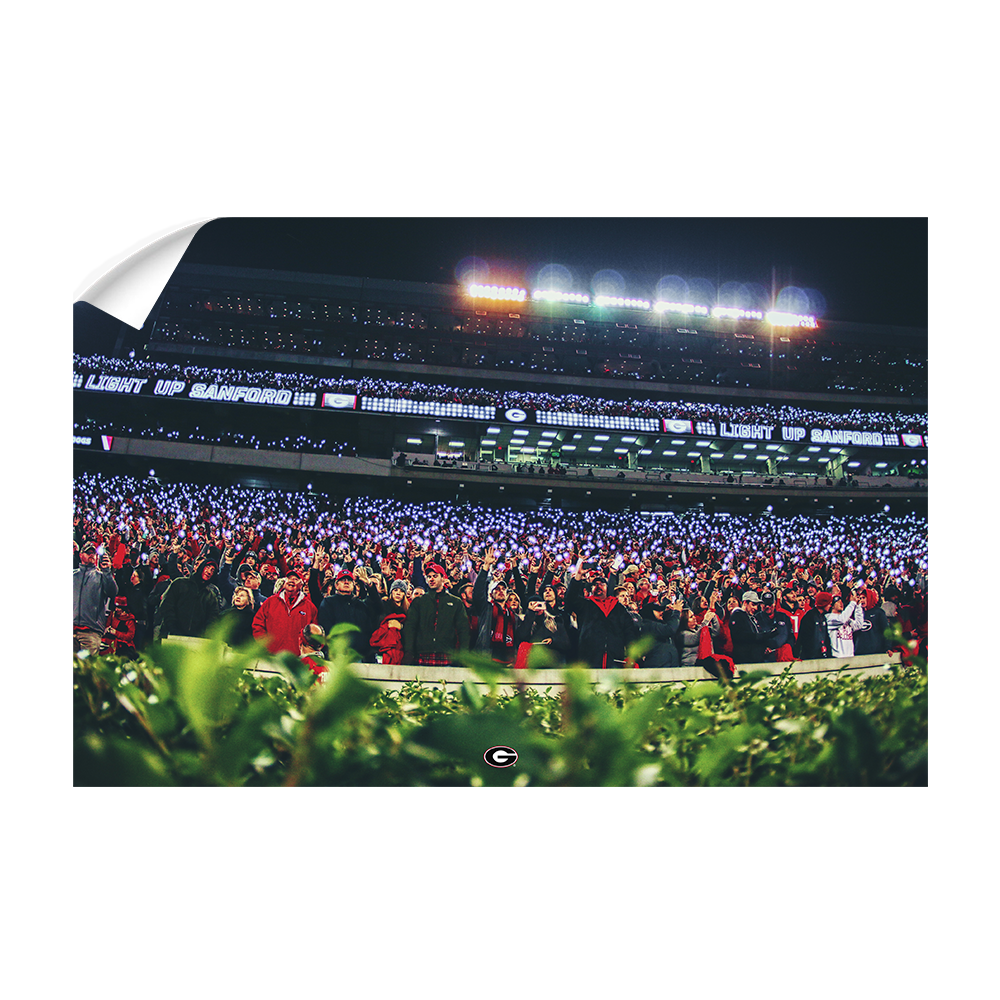Georgia Bulldogs - Light Up Sanford - College Wall Art #Wall Decal