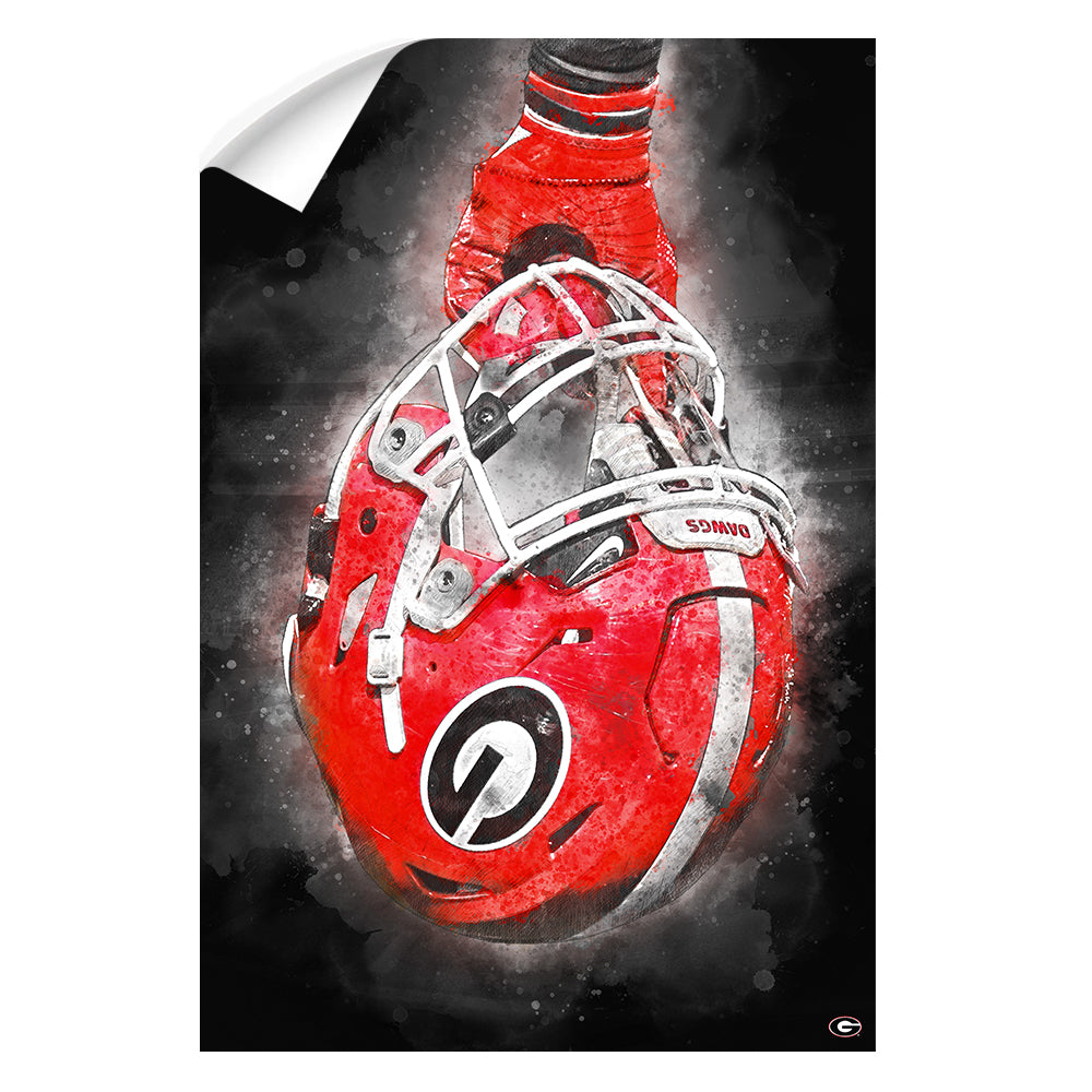 Georgia Bulldogs - Battle Ready Dawg - College Wall Art #Canvas