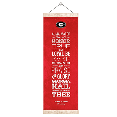 Georgia Bulldogs - Alma Mater - College Wall Art #Hanging Canvas