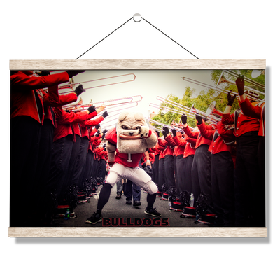 Georgia Bulldogs - Dawg Walk - College Wall Art #Hanging Canvas