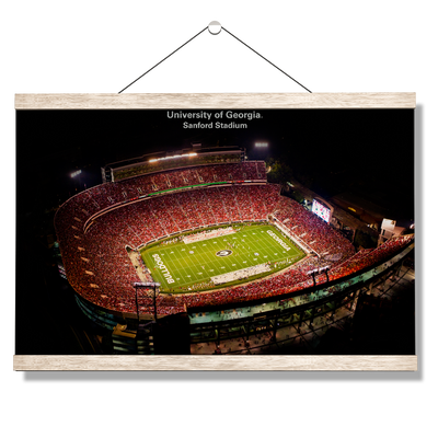 Georgia Bulldogs - University of Georgia Sanford Stadium - College Wall Art #Hanging Canvas