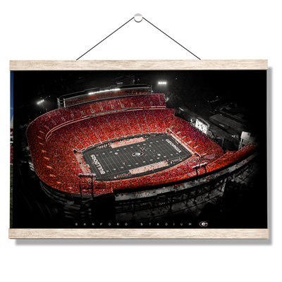 Georgia Bulldogs - UGA Sanford Stadium - College Wall Art #Hanging Canvas