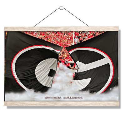 Georgia Bulldogs - Grand G Entrance - College Wall Art #Hanging Canvas