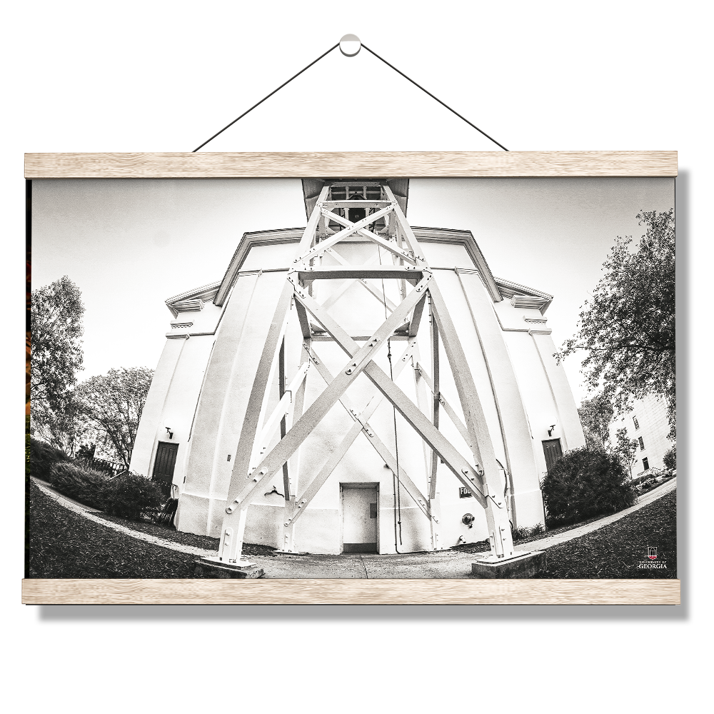 Georgia Bulldogs - Chapel Bell B&W - College Wall Art #Canvas