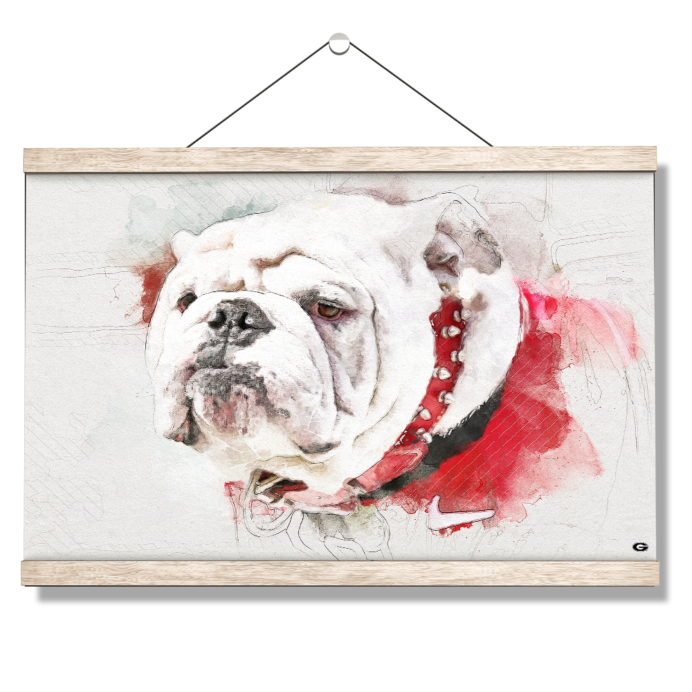 Georgia Bulldogs - Uga Painting - College Wall Art #Canvas