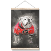 Georgia Bulldogs - The Dawg Painting - College Wall Art #Hanging Canvas