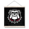 Georgia Bulldogs - Bulldog on Black - College Wall Art #Hanging Canvas