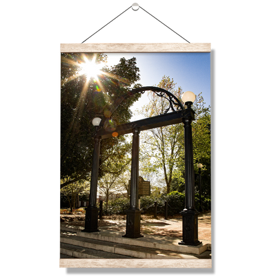 Georgia Bulldogs - Sunshine Arch - College Wall Art #Hanging Canvas