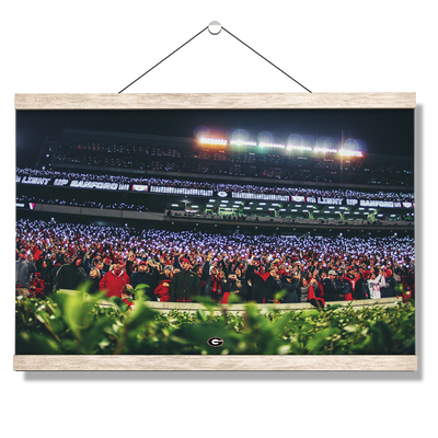 Georgia Bulldogs - Light Up Sanford - College Wall Art #Hanging Canvas